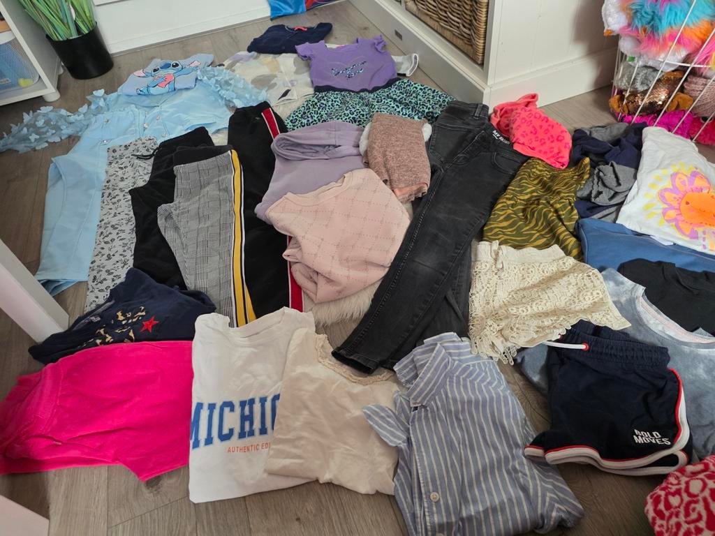 Groot Kledingpakket meisje 122 128 Voorjaar Zomer, Verzenden, Maat 128