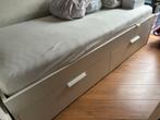 1 persoons wit Ikea bed met lades, Ophalen, Gebruikt, 90 cm, Eenpersoons