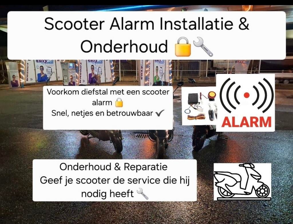 Scooter Alarm Installatie & Onderhoud, Fietsen en Brommers, Ophalen, Zo goed als nieuw, Overige typen, Overige merken