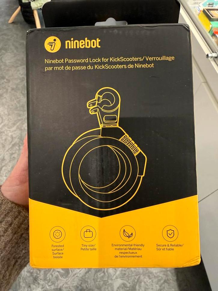 Ninebot wachtwoordslot voor KickScooters, Fietsen en Brommers, Fietsaccessoires | Fietssloten, Nieuw, Kabelslot, Ophalen of Verzenden