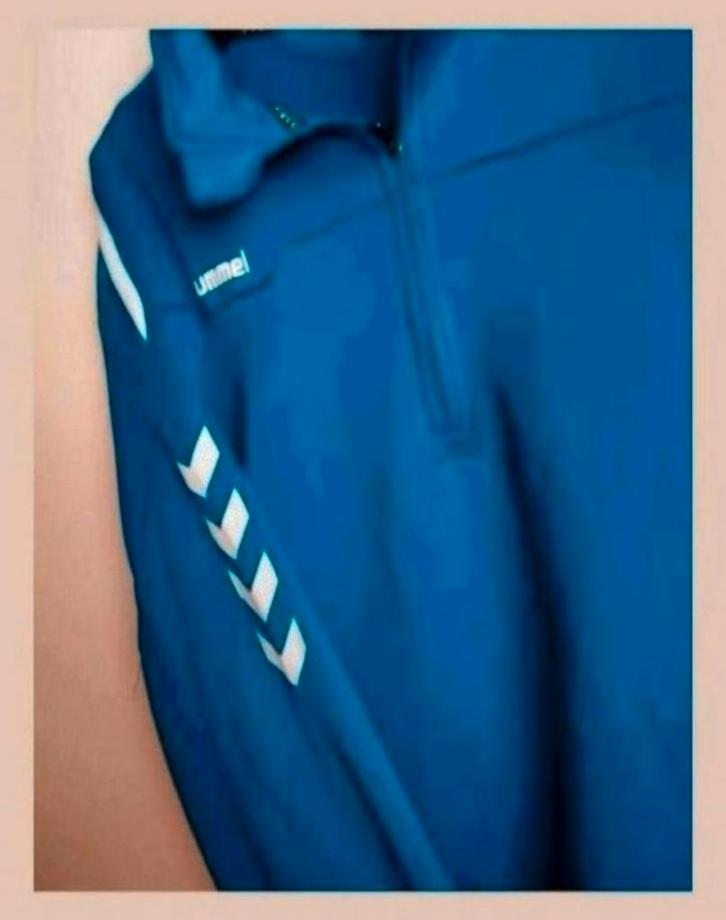 Hummel sportshirt/trainingstrui blauw maat xxl, Kleding | Heren, Sportkleding, Nieuw, Algemeen, Overige maten, Blauw, Ophalen of Verzenden