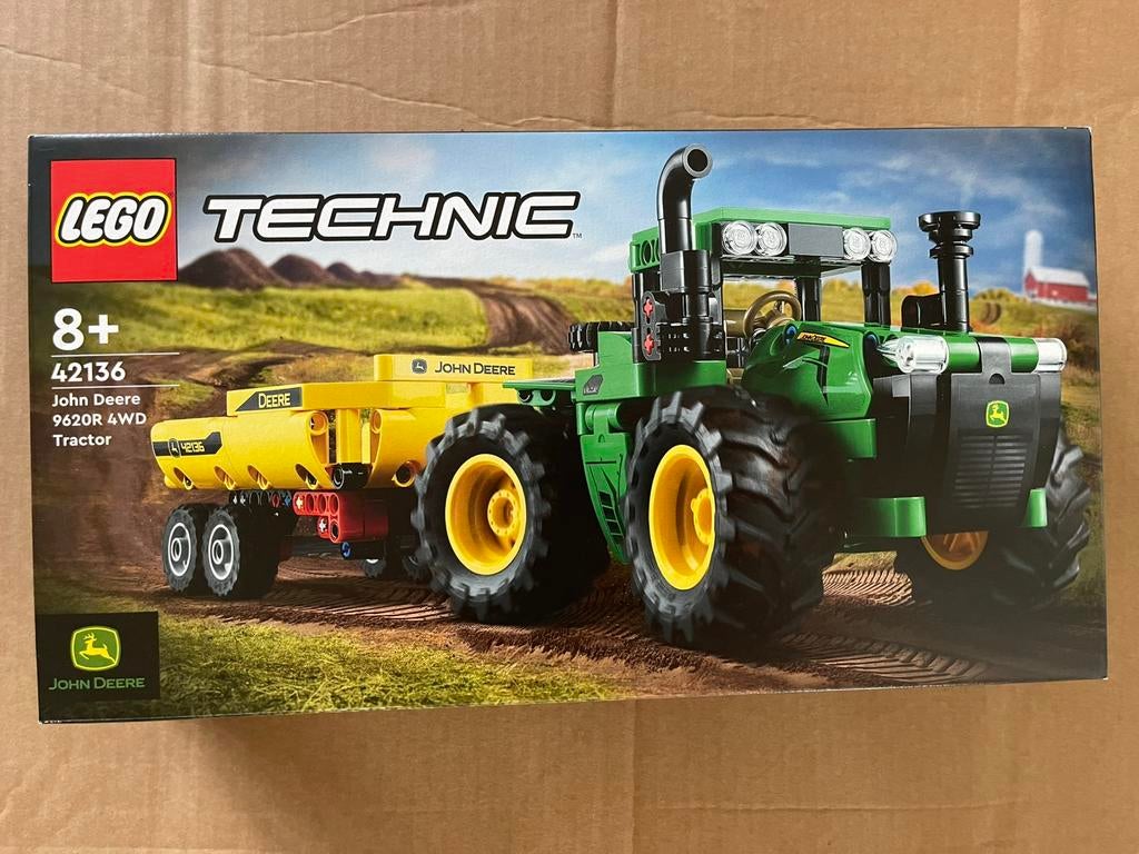 LEGO 42136 John Deere 9620R 4WD Tractor, Kinderen en Baby's, Speelgoed | Duplo en Lego, Ophalen of Verzenden, Nieuw, Complete set