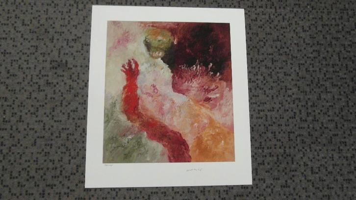 ARMANDO ; met de hand gesigneerde kunstdruk, Antiek en Kunst, Kunst | Litho's en Zeefdrukken, Ophalen of Verzenden