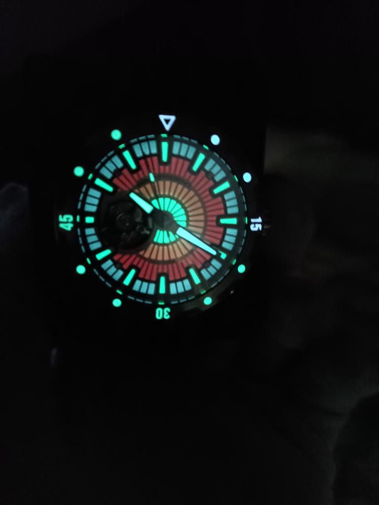 Aquatrident Horloge 100m. NH38 (Seiko) uurw., Overige merken, Staal, Polshorloge, Kunststof