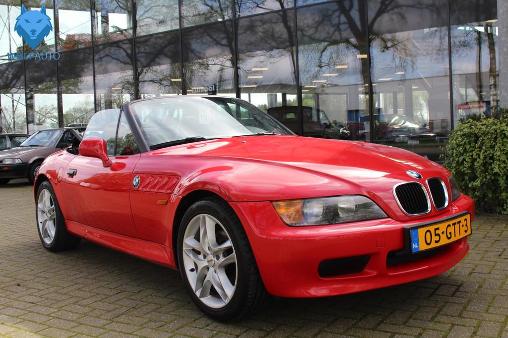 BMW Z3 Roadster Roadster 1.8 Stoelverwarming, Elektrische Ra, Auto's, Oldtimers, Voorwielaandrijving, Stof, Zwart, Cabriolet
