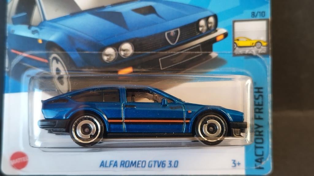 Alfa Romeo GTV 6 3.0 Blue 1:64 3inch Hotwheels Pol, Auto, Verzenden, Nieuw, 1186MJ 1 NL