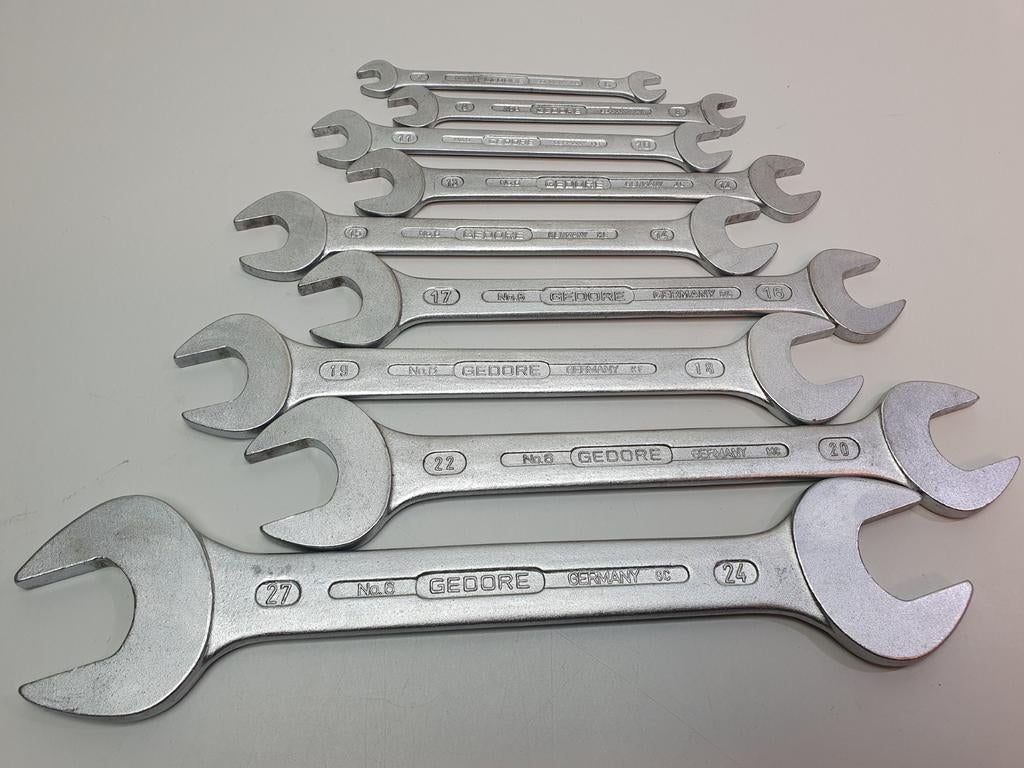 Gedore No. 6 steeksleutel set 9 delig, WerkzRemscheider Str. 149 42899 Remscheid Duitsland, Gebruikt, Info@gedore.com, Ophalen of Verzenden