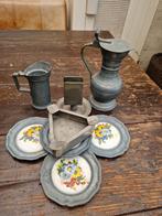 Lotje tinnen spulletjes., Ophalen of Verzenden