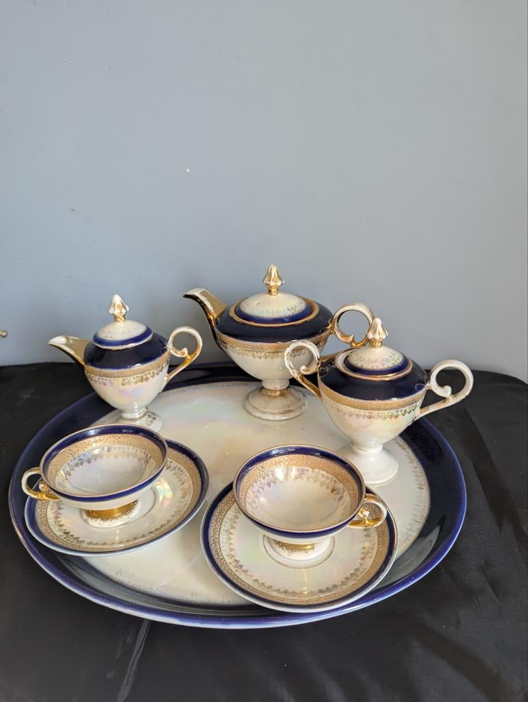 Antieke servies met dienblad , ca. 1930-1950, Ophalen of Verzenden