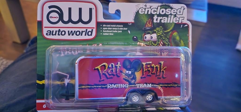 Dichte Trailer "Rat Fink" Autoworld 1:64, Christian@diecastcompany.nl, Nieuw, Ophalen of Verzenden, Voltastraat 51
