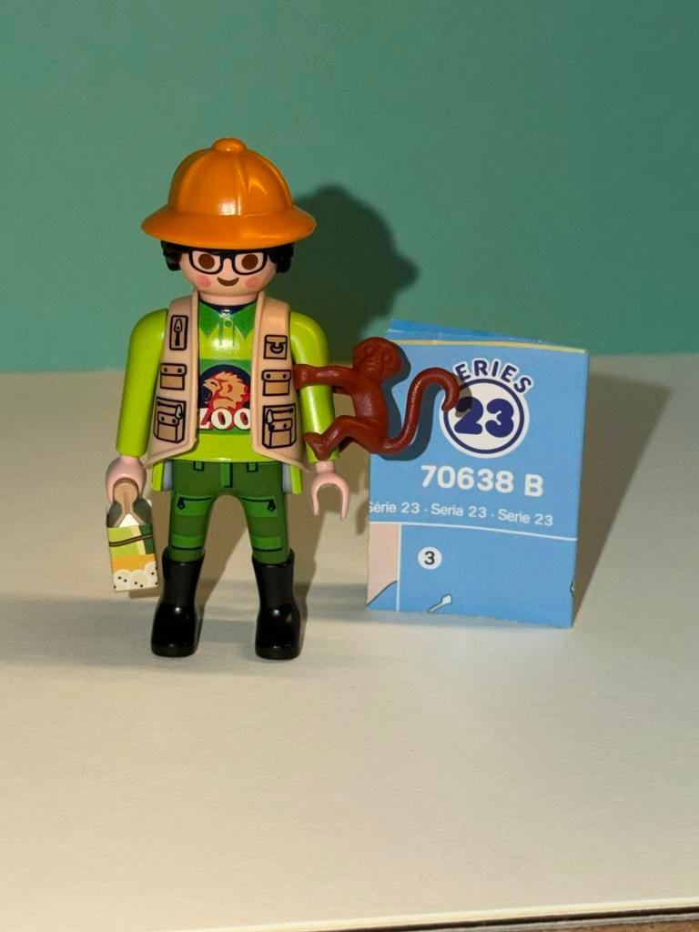 Mrt 595: playmobil figures serie 23: dierenverzorger, Ophalen of Verzenden, Nieuw, Complete set