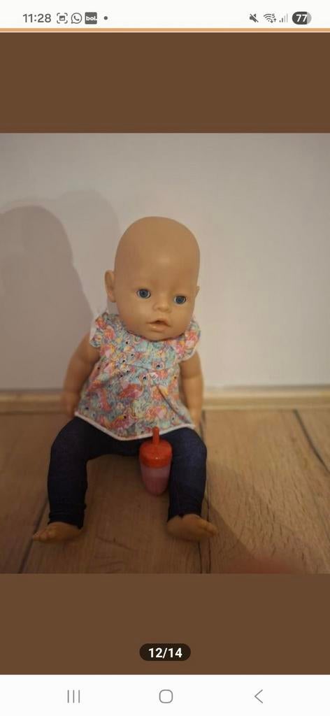 Babyborn met accessoires, Ophalen, Gebruikt, Pop