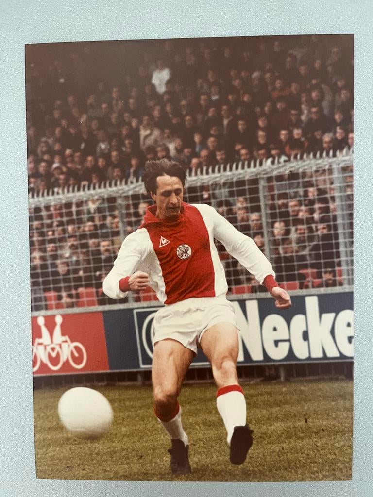 Oude Johan Cruijff foto jaren '80 - De Meer, Ophalen of Verzenden