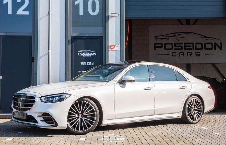 Mercedes-Benz S-klasse 450d 4MATIC Lang AMG Line BTW | PANO, Auto's, Mercedes-Benz, Bedrijf, Te koop, S-Klasse, 360° camera, 4x4