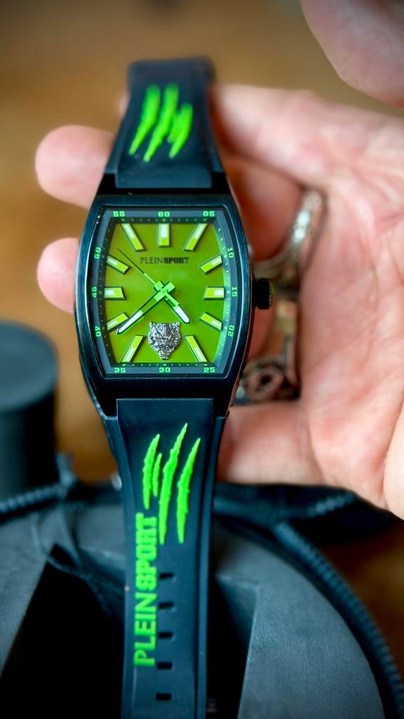 Philippe Plein Sport Gaze horloge, Sieraden, Tassen en Uiterlijk, Horloges | Heren, Kunststof, Polshorloge, Zo goed als nieuw