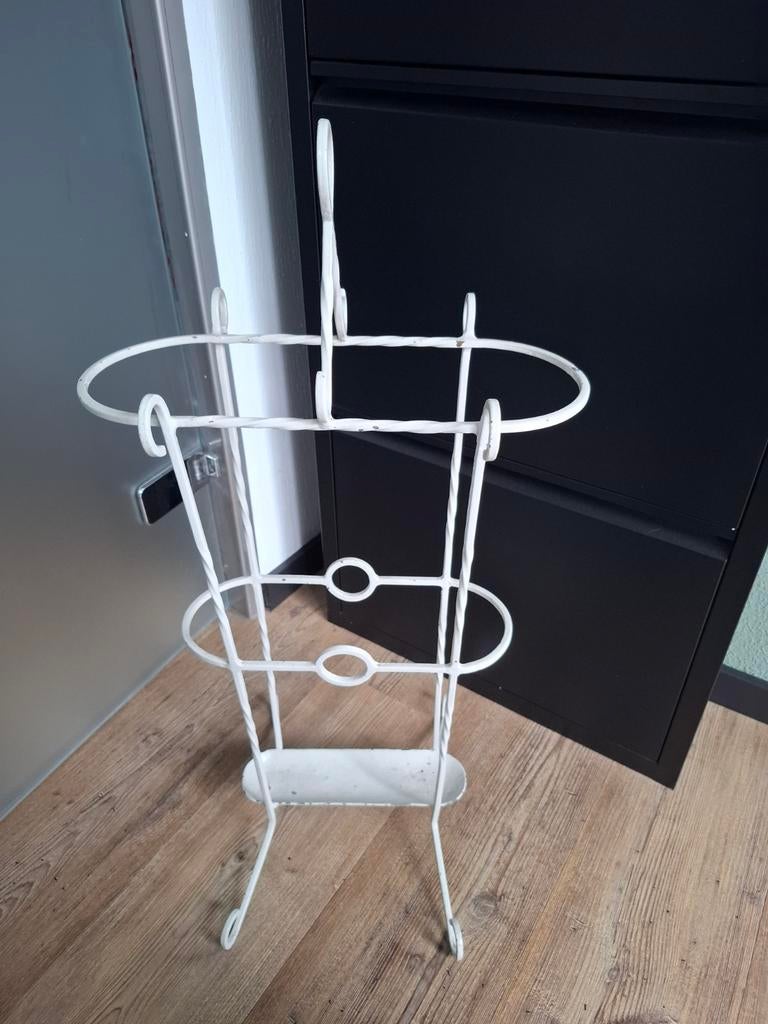 Witte gietijzeren paraplubak, ook als bloempot te gebruiken, Huis en Inrichting, Woonaccessoires | Overige, Ophalen, Gebruikt