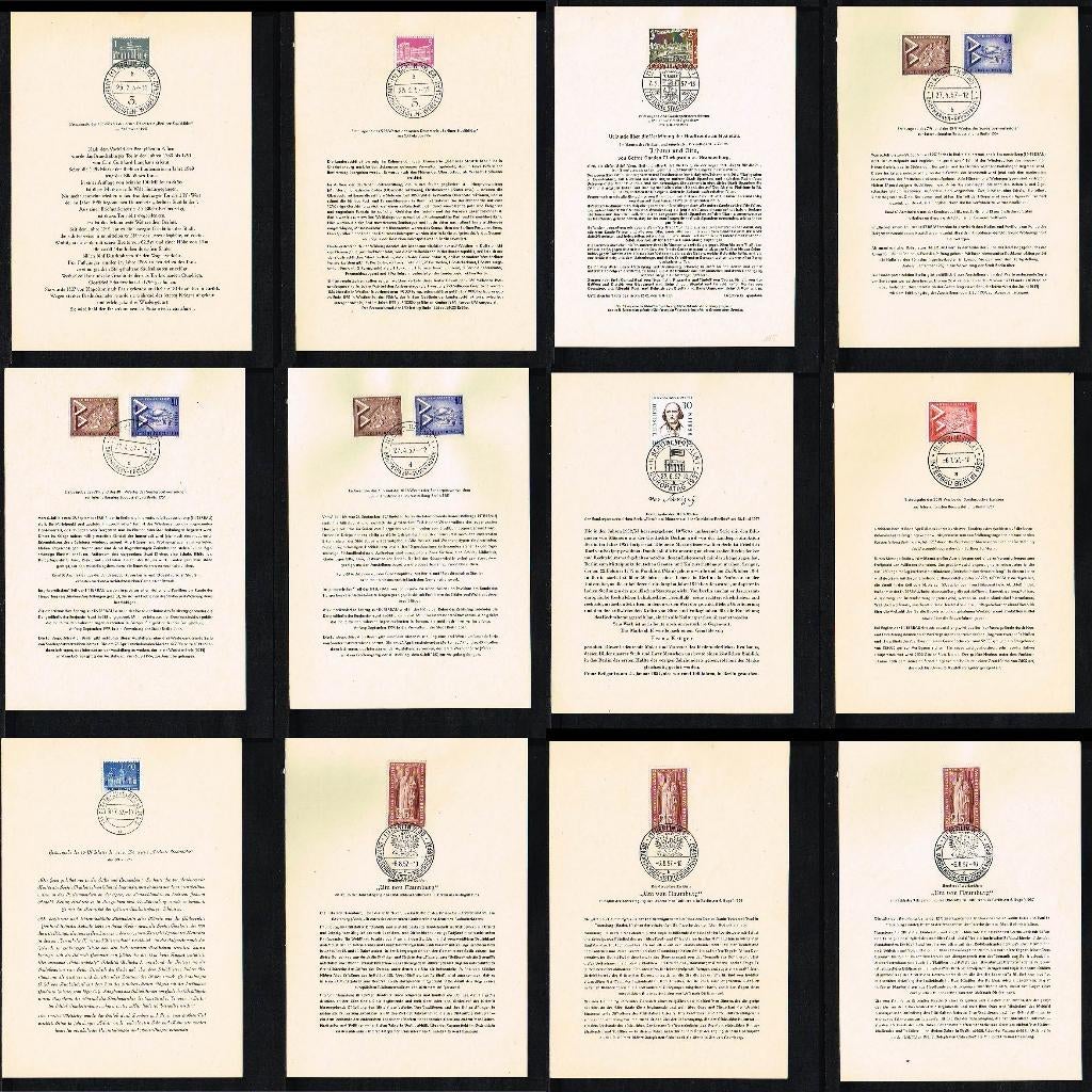 Uitzoeken Eerste Dag Bladen West Berlijn (ETB), Ophalen of Verzenden, Onbeschreven, Europa