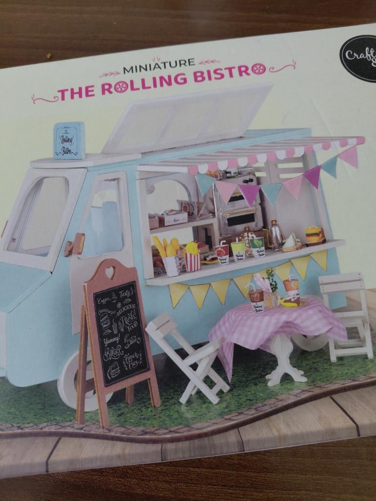 Miniatuurhuis Bouwpakket - Rolling Bistro, Ophalen of Verzenden