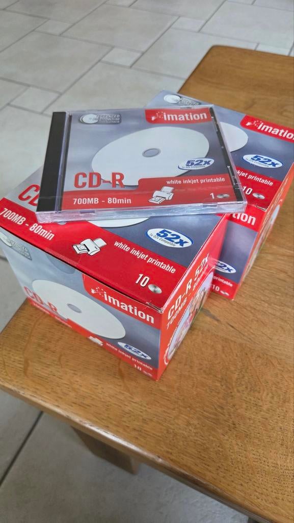 Imation CD-R 52x 700MB 80 min - 19 stuks, Op spindel, Cd, Nieuw, Ophalen of Verzenden