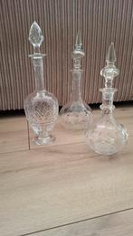 3 glazen karaffen, Antiek en Kunst, Antiek | Glas en Kristal, Ophalen of Verzenden
