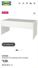 IKEA DUNDRA Speeltafel met opbergruimte wit/grijs, Ophalen, Gebruikt