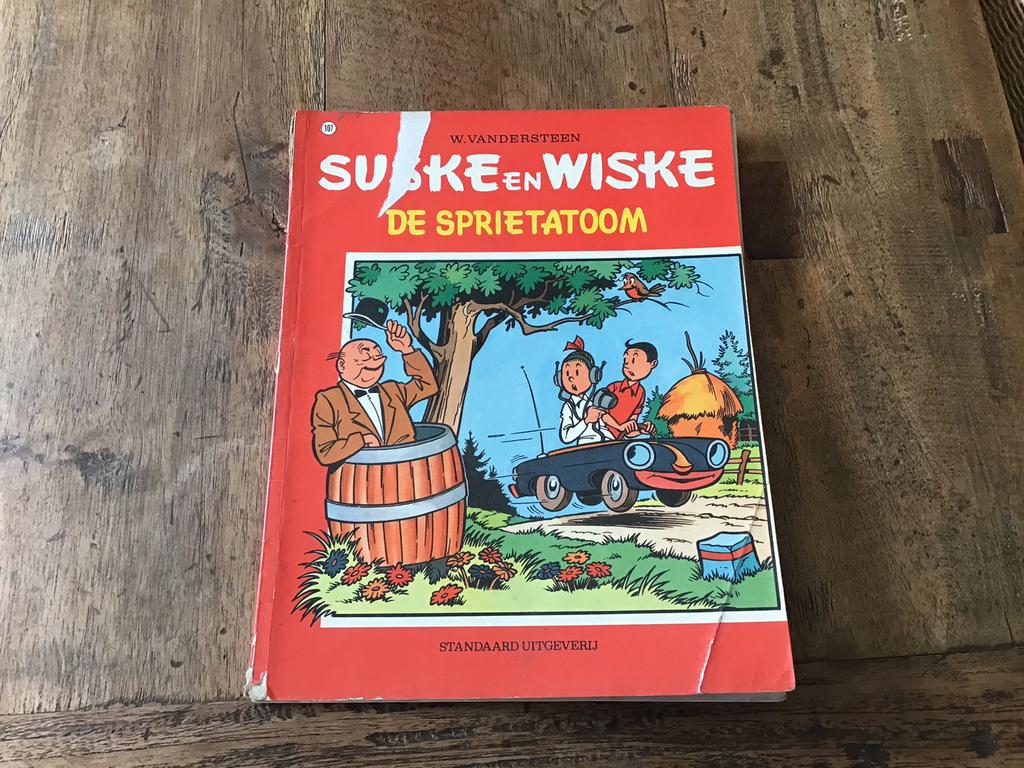 Suske en Wiske de sprietatoom, Boeken, Stripboeken, Eén stripboek, Ophalen of Verzenden, Gelezen