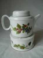 Wedgewood theepot + theelicht - Marjolein Bastin Bosvruchten, Overige typen, Ophalen of Verzenden, Zo goed als nieuw, Wedgwood