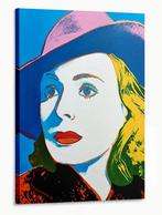 Andy Warhol - Ingrid Bergman - Framed Canvasdoek, Ophalen of Verzenden