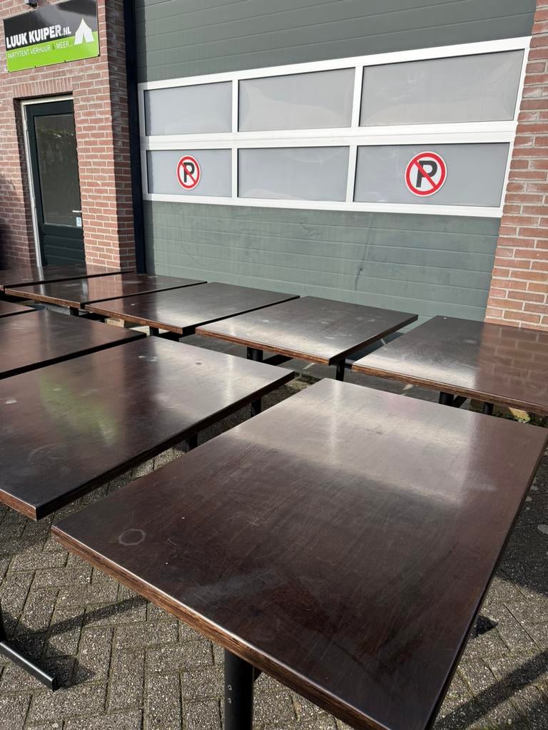 6 horeca tafels te koop, Ophalen, Zo goed als nieuw, Rechthoekig, 50 tot 100 cm