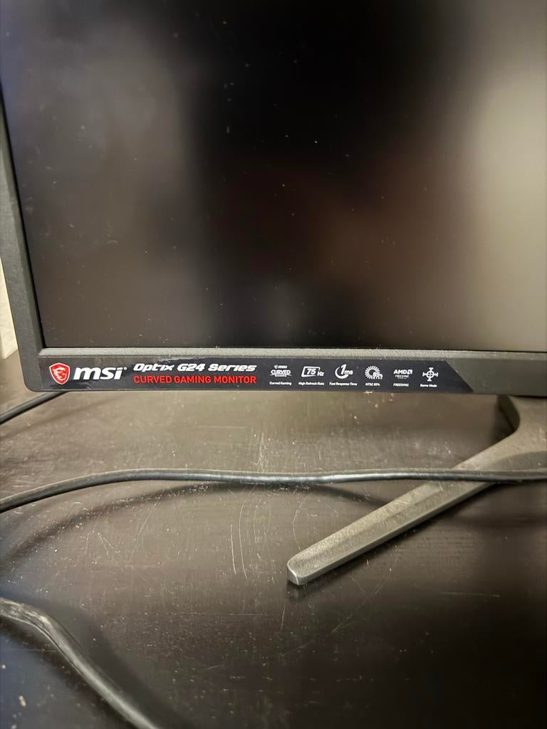 MSI Optix G24 Series Curved Gaming Monitor, Computers en Software, Monitoren, Gebruikt, Curved, Full HD, 1 tot 2 ms