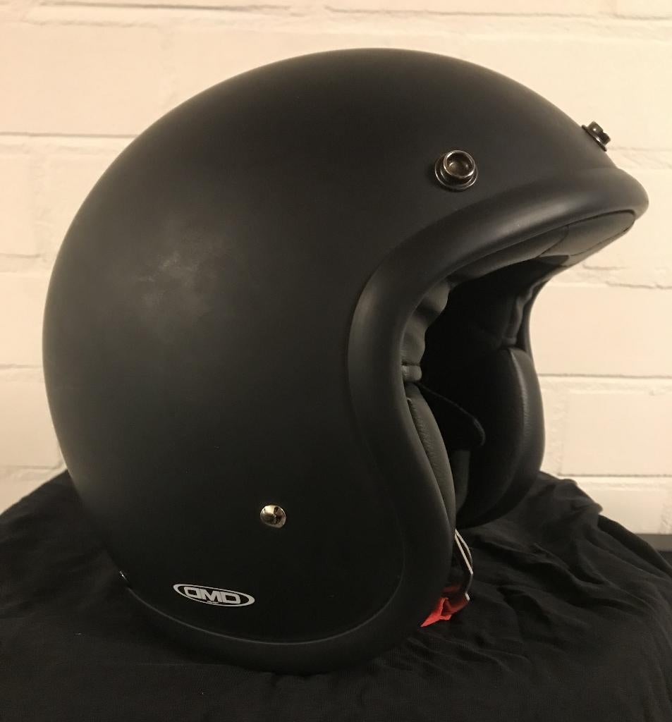 DMD Retro Jethelm Mat Zwart, Motoren, Overige merken, Jethelm, Ophalen of Verzenden, S