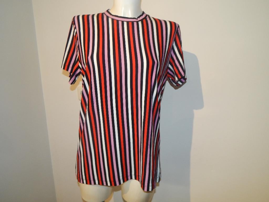 Stieglitz fijn shirt langer model gestreept kleuren ZGAN L, Overige kleuren, Verzenden, Maat 42/44 (L), Stieglitz