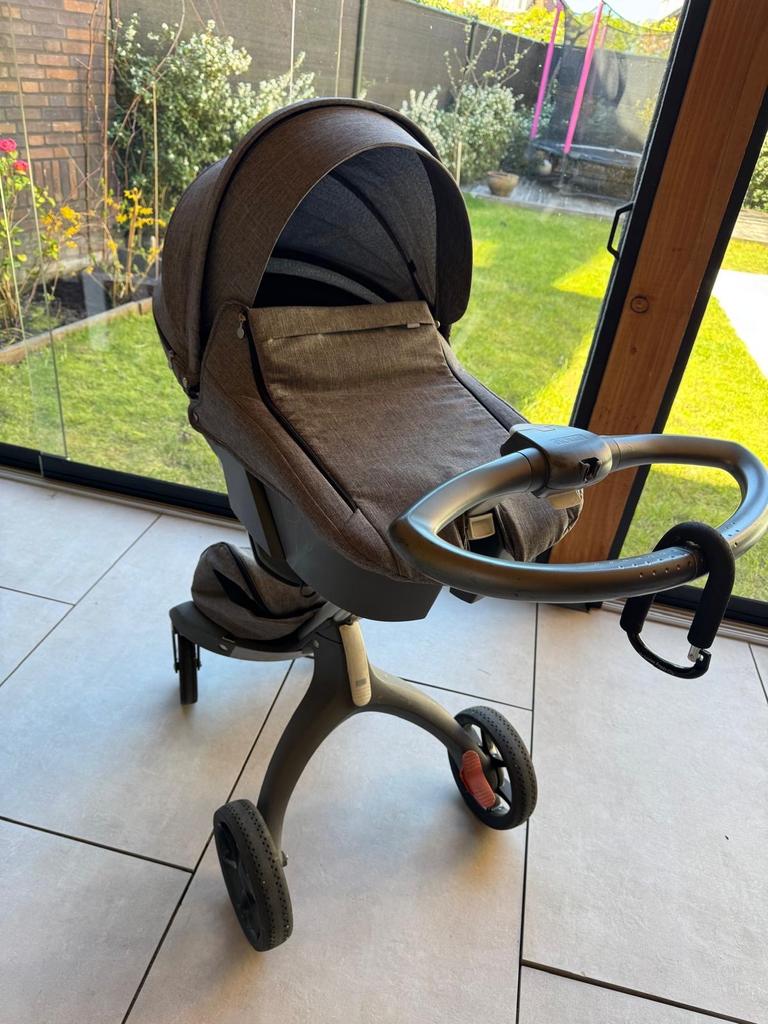 Stokke Xplory X V5 Modern grey  3 in 1, Gebruikt, Combiwagen, Met reiswieg, Ophalen