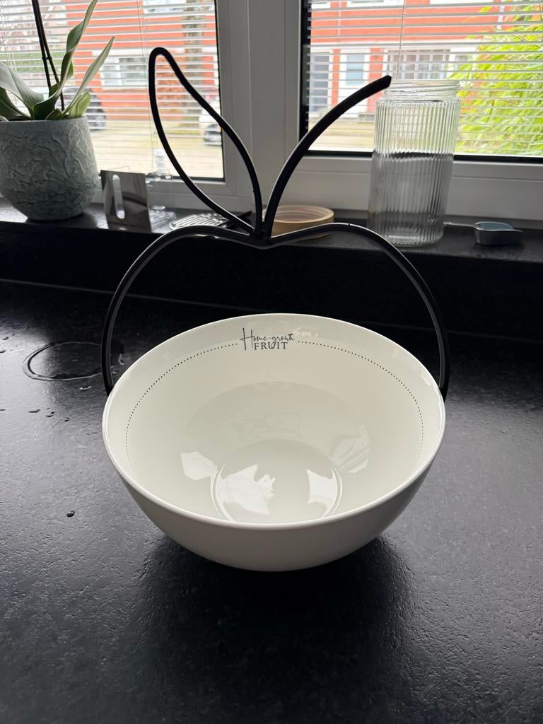 Riviera Maison fruitschaat op standaard, Huis en Inrichting, Keuken | Servies, Ophalen, Overige stijlen, Glas, Schaal of Schalen