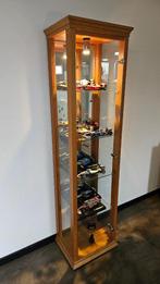 Vitrinekast, Huis en Inrichting, Kasten | Vitrinekasten, Ophalen, 150 tot 200 cm, 25 tot 50 cm, Licht Eiken
