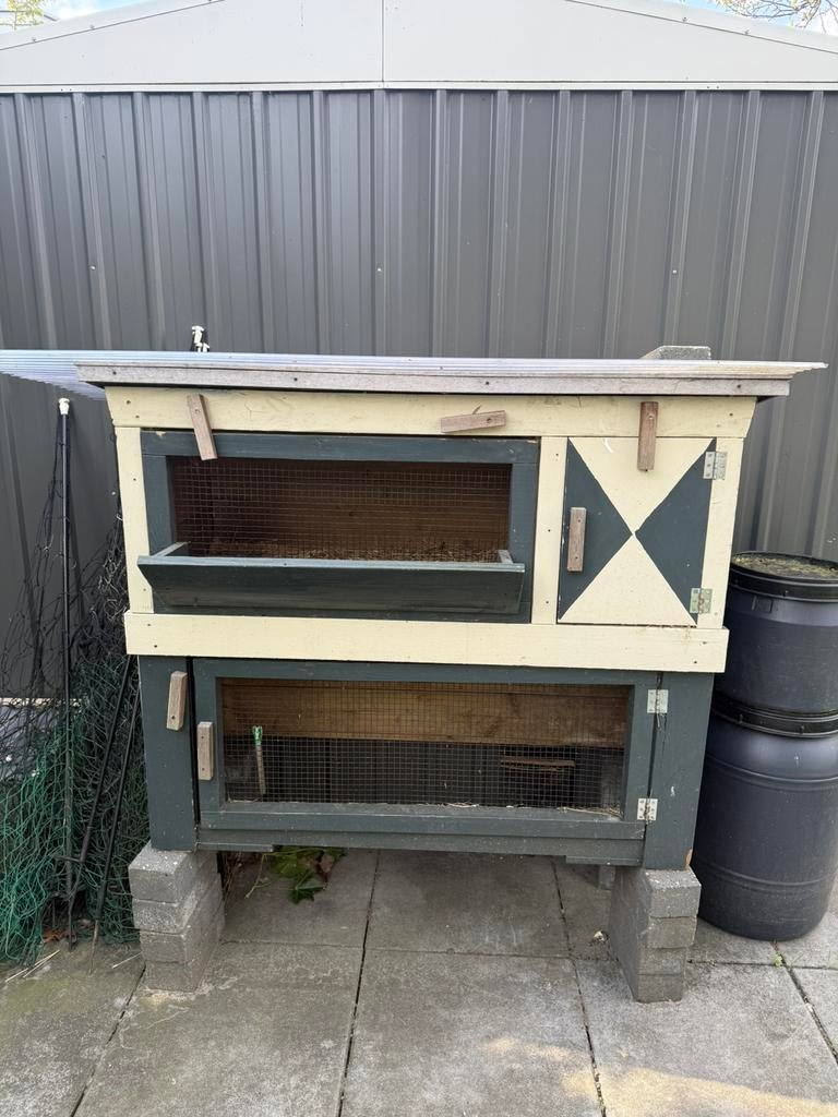 Konijnenhok, Dieren en Toebehoren, Ophalen, 90 cm of meer, Konijn, Hok
