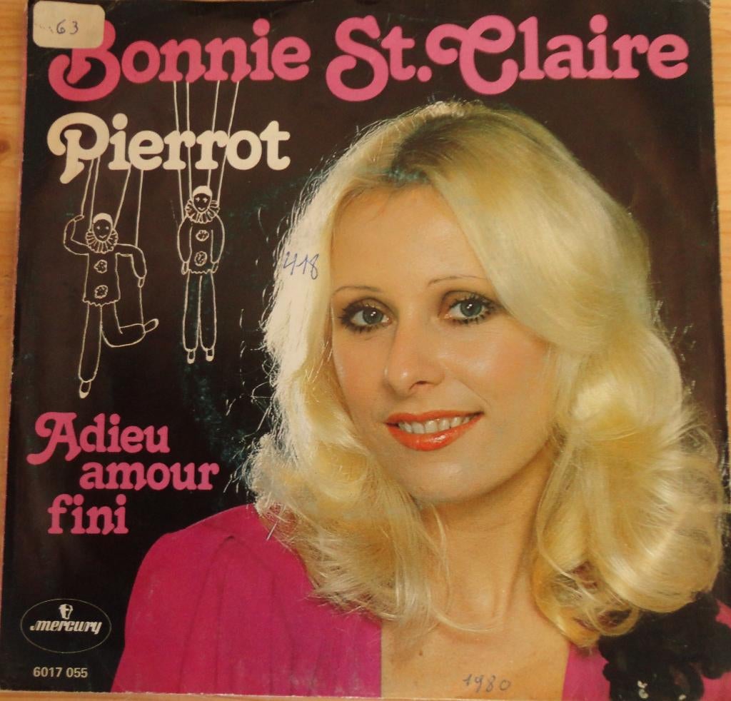 Bonnie St.Clair > Pierrot, Gebruikt, 7 inch, Single, Ophalen of Verzenden