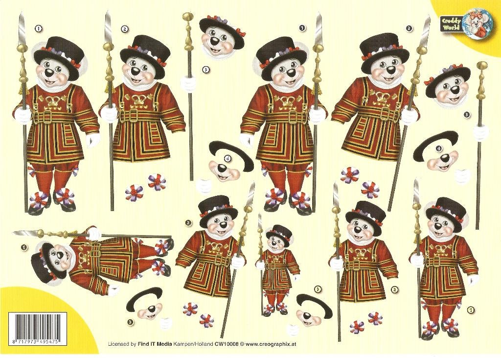 B11a knipvel CW10008 beer schots wachters, Ophalen of Verzenden, Nieuw, Knipvel