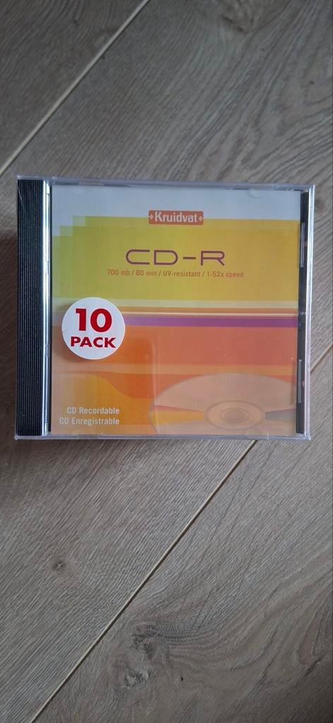 CD-R 10stuks 700mb/80min/UV resistant/1-52x speed, Ophalen of Verzenden, Nieuw in verpakking