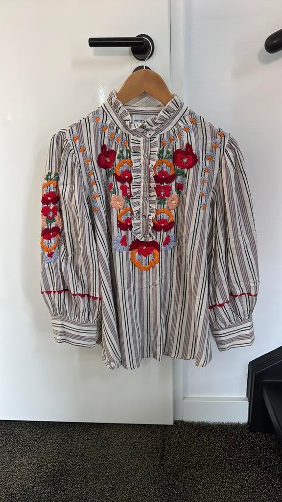 Antik Batik blouse draagt super fijn mooie details, Ophalen of Verzenden, Zo goed als nieuw
