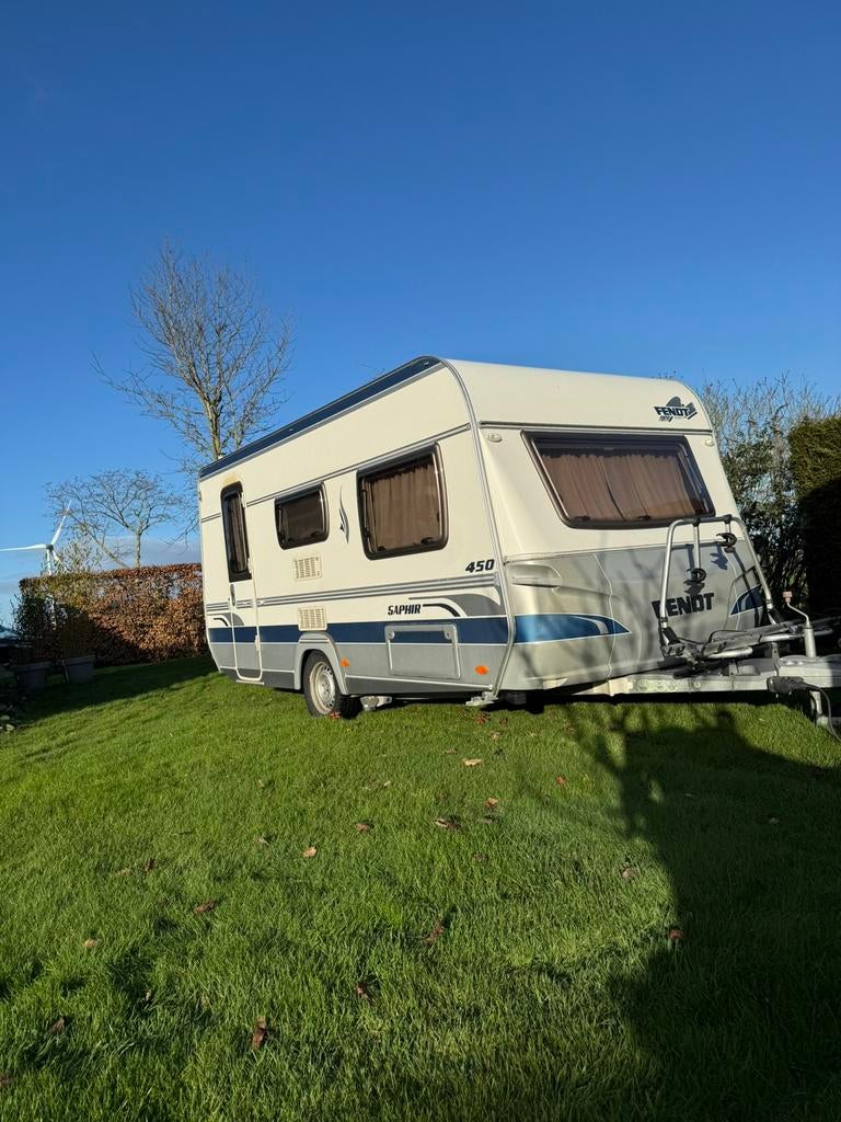 Fendt 450 saphir - ZAKLUIFEL - MOVER - E&P LEVELING twv4000€, Caravans en Kamperen, Caravans, Bedrijf, tot en met 4, Treinzit