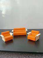 Lundy jaren 60 vintage zithoek met bank en 2 fauteuils, Ophalen of Verzenden, Gebruikt, Sanitair
