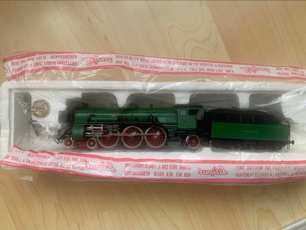 Liliput stoomlocomotief groen, Gebruikt, Locomotief, Gelijkstroom of Wisselstroom, Ophalen of Verzenden