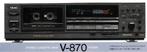 TEAC V-870 Top deck , gereviseerd, 3-head, Ophalen of Verzenden, Enkel, Overige merken, Tiptoetsen