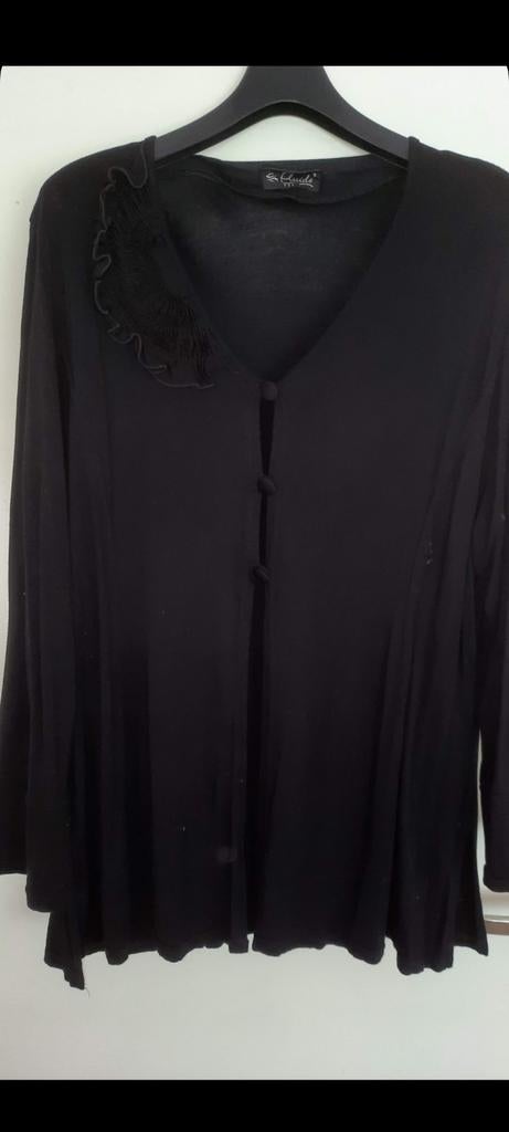 Dunne vest zwart met mooi detail maat xl, Ophalen of Verzenden, Zo goed als nieuw, Zwart