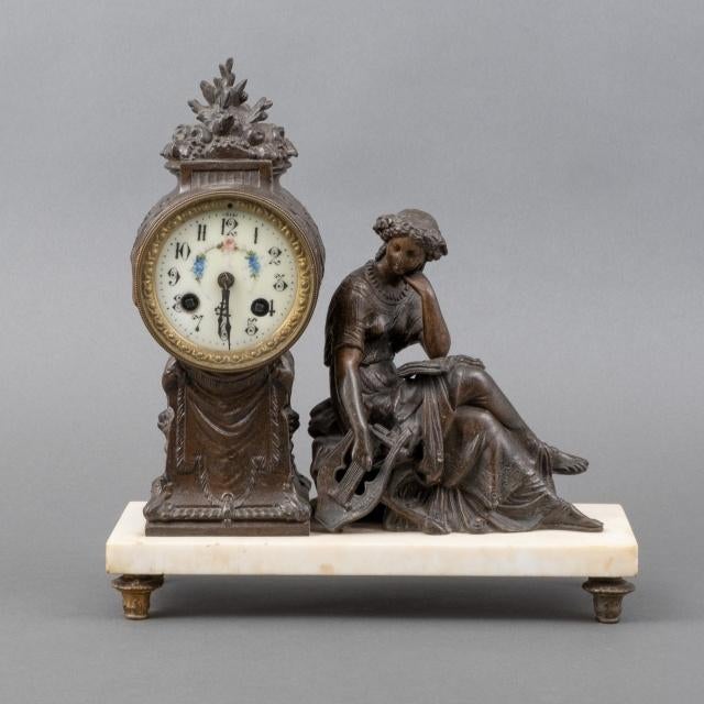 Klok dame met de lier, Ophalen of Verzenden