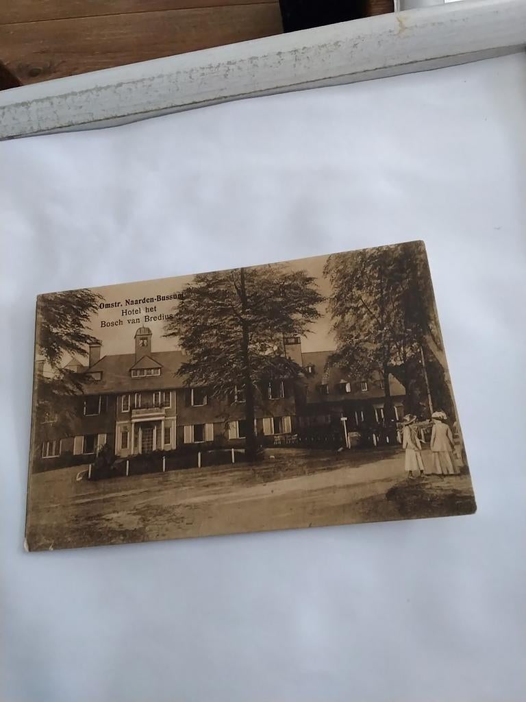 OMSTR. NAARDEN- BUSSUM. HOTEL  BOSCH VAN BREDIUS, Ophalen of Verzenden, Voor 1920, Noord-Holland