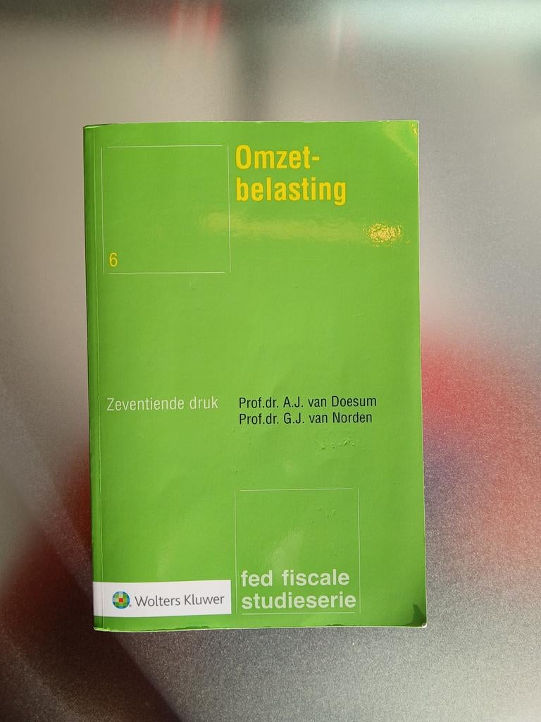 Wolters Kluwer Studieboek Omzetbelasting 17e Druk, Ophalen of Verzenden, WO