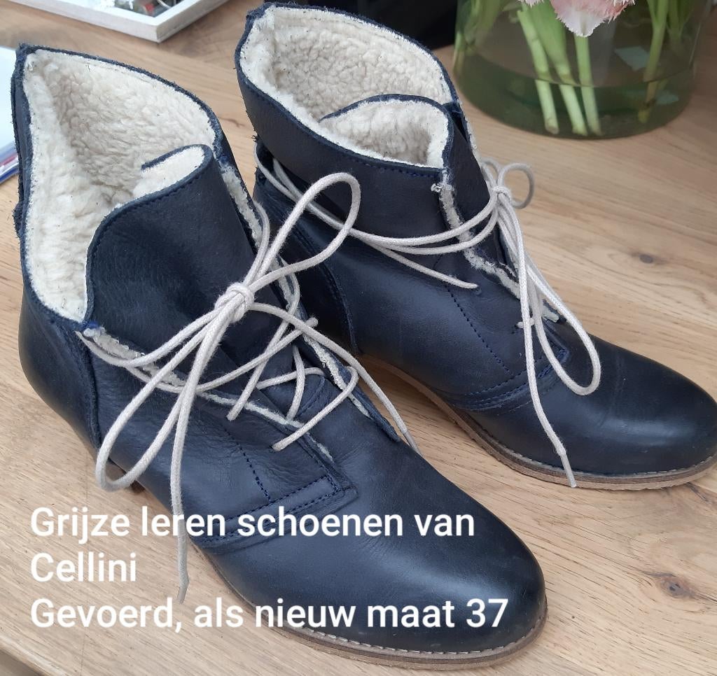 Leren schoenen van Cellini maat 37, Ophalen of Verzenden, Zo goed als nieuw, Grijs, Lage of Enkellaarzen