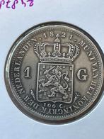 Gulden 1821 zfr/ pr, Ophalen of Verzenden, Koningin Wilhelmina, 1 gulden